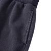 West Coast Waffle Double Waistband Snow Washed Distressed Shorts