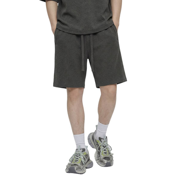 330G Cotton Blend Athletic Casual Waffle Shorts