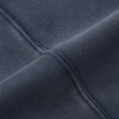 Contrast-Strap Sleeves Cotton Sweatshirt
