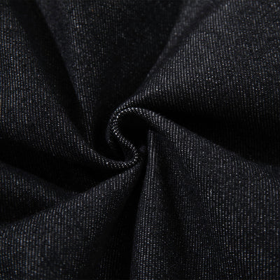 Marble Pattern Panels Black Wide Leg Painter Pants