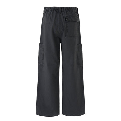 Cargo Wide Leg Stretch Waist Office Commuter Pants