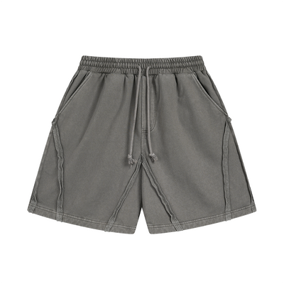 Vintage Washed Patchwork Sweat Shorts