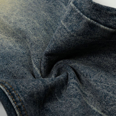 Distressed High Waist Wide Leg Jeans