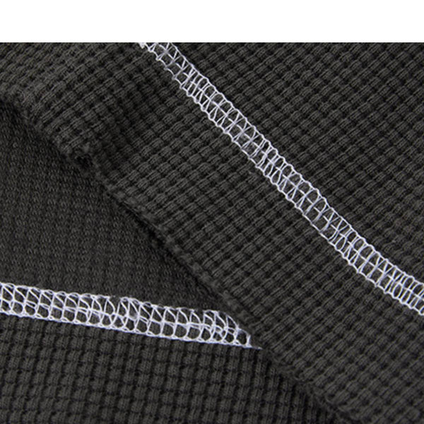 Vintage Waffle Knit Contrast Stitch Oversized T-Shirt