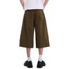Vintage Washed Cleanfit Straight Cut Wide Leg Denim Shorts
