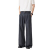 Vintage High Street Pleated Wide-Leg Draped Trousers