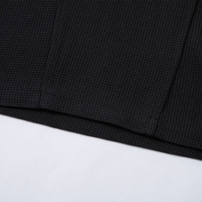 Vintage Waffle Knit Deconstructed Slim Crew Tee