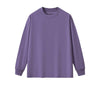 Solid Loose Fit Long-Sleeve Cotton T-Shirt 9.15oz