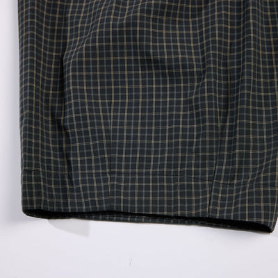 Vintage Plaid Wide Leg Relaxed Drawstring Pants