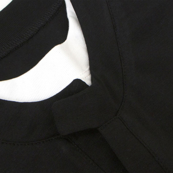 Layered Deconstructed Cropped Boxy Crew Tee