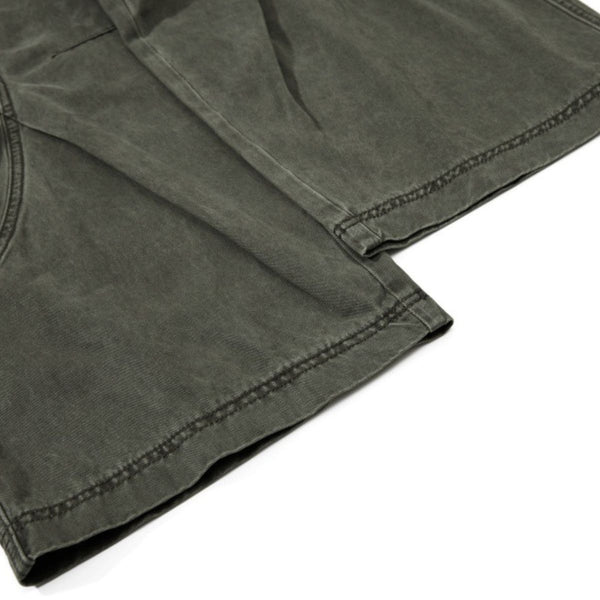 Men's Distressed Washed Denim Cargo Pants Punk Street Loose Zipper