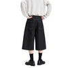 Vintage Loose Straight-Leg Denim Bermuda Shorts