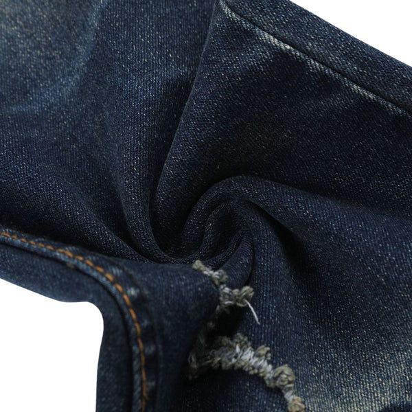 Vintage Distressed Slim Flare Jeans