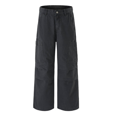 Cargo Wide Leg Stretch Waist Office Commuter Pants