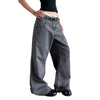 Retro Loose-Fit Straight-Leg Wide Leg Casual Pants