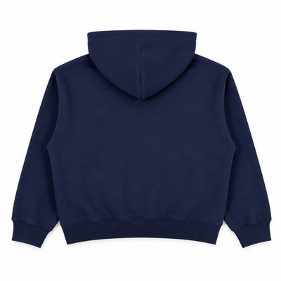 Boxy Cropped 340G Thermal Fleece Zip Hoodie