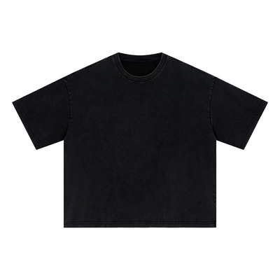Oversized Vintage Wash Cotton Tee Shirt