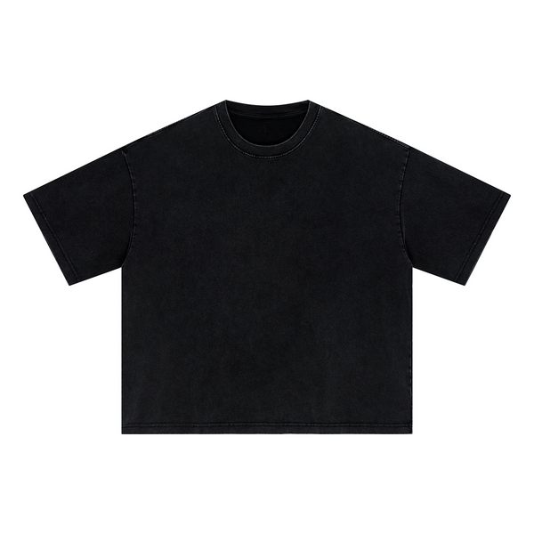 Oversized Vintage Wash Cotton Tee Shirt