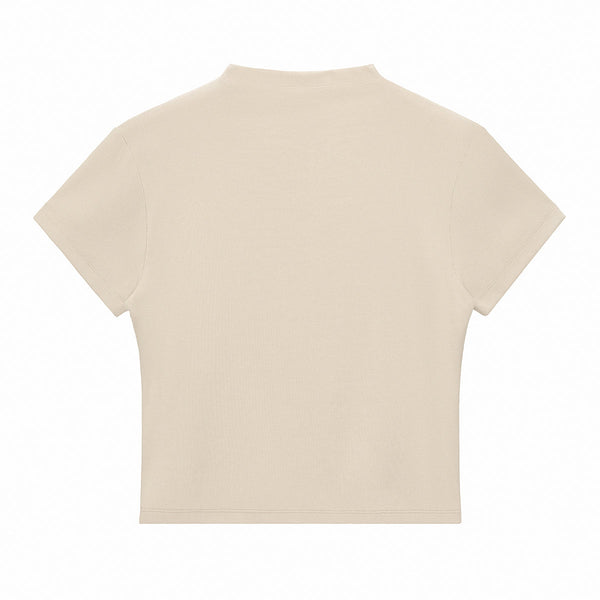 Minimal Textured Knit Fit T-Shirt