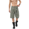 Vintage Washed Distressed Utility Bermuda Shorts