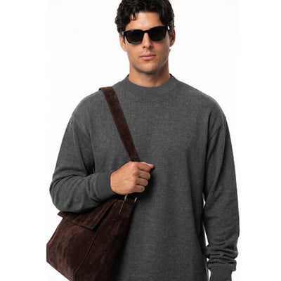 High Stretch Mock Neck Basic Tee