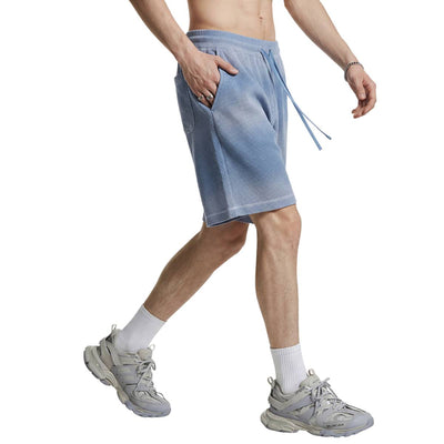 Retro Bleached Ombre Streetwear Loose Fit Bermuda Shorts