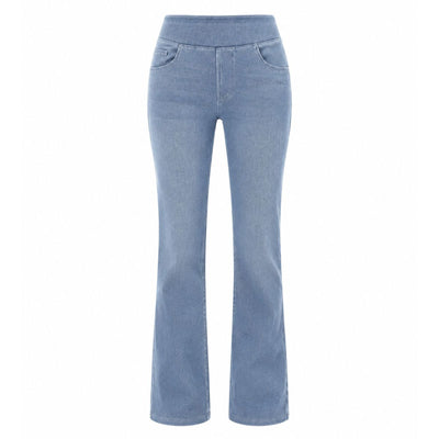 Vintage Washed High Waist Straight Leg Jeans