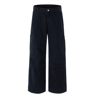 Cargo Wide Leg Stretch Waist Office Commuter Pants