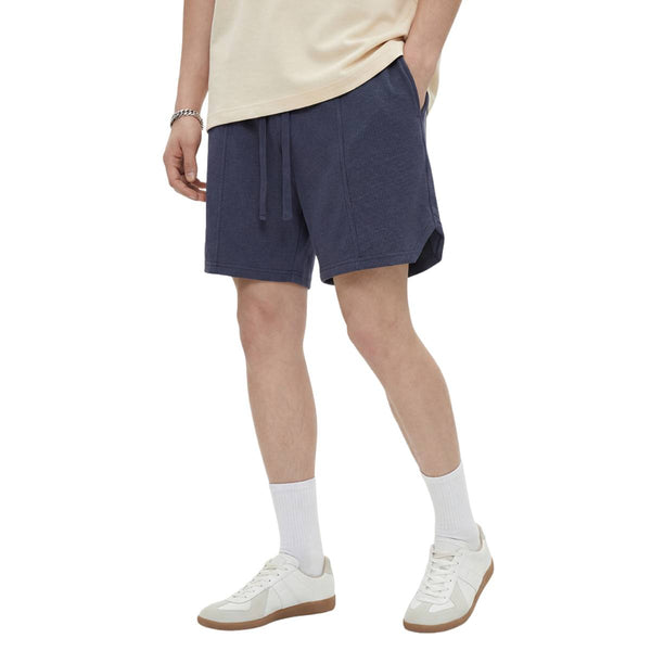 Premium Waffle Knit Side-Slit Shorts