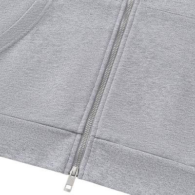 Vintage Boxy Full Zip Hooded Sweatshirt
