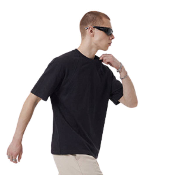 3D Panel Cotton Oversized T-Shirt