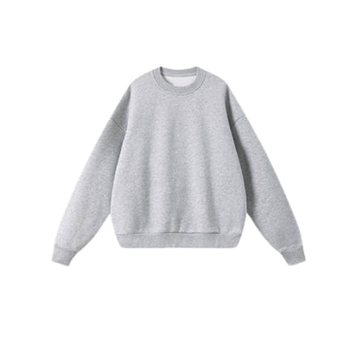 Heavyweight Fleece Boxy Drop ShoulderCrew Neck Sweatshirt