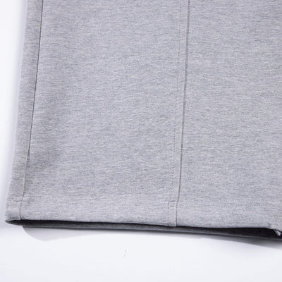 Relaxed Streetwear Deconstructed Curved Blade Joggers