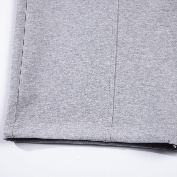 Relaxed Streetwear Deconstructed Curved Blade Joggers