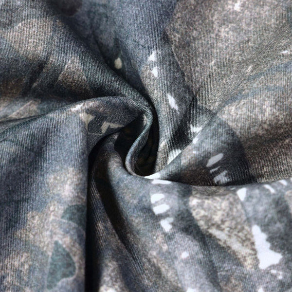 Camo Print Multi Pocket Cargo Drawstring Waist Pants