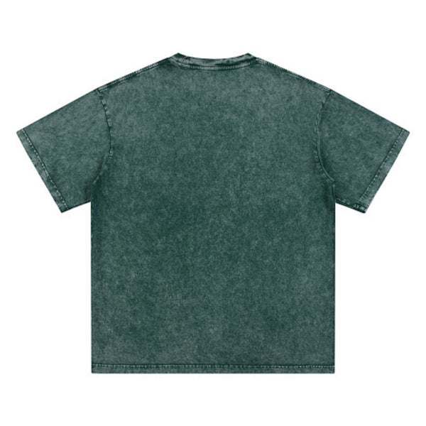 Washed Faded Baggy Cotton Tee 7.5oz