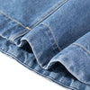 Women's Denim Bow Strappy Mini Dress