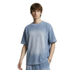 Vintage Waffle Knit Contrast Stitch Oversized T-Shirt