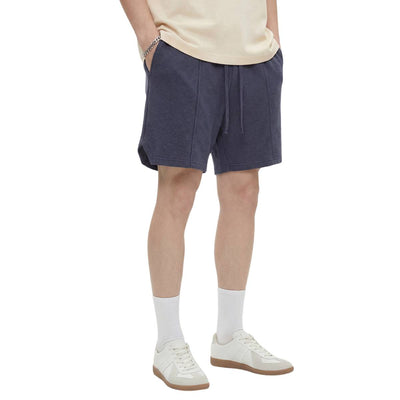 Premium Waffle Knit Side-Slit Shorts