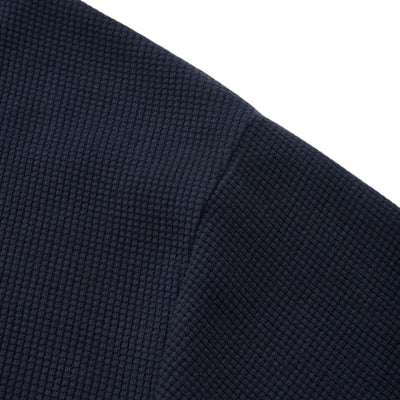 260G Waffle Knit Boxy Long Sleeve Tee