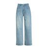 Risen Jeans Straight-Leg Washed Ankle Jeans