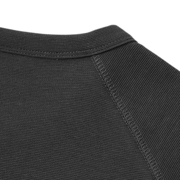 Heavyweight Ladder Cotton Raglan Sleeve Textured Oversized T-Shirt
