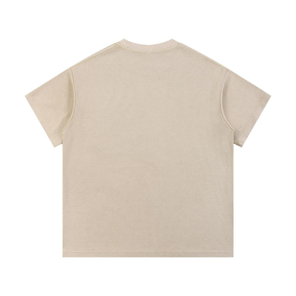340G Vintage Wash Waffle Knit Relaxed Fit T-Shirt
