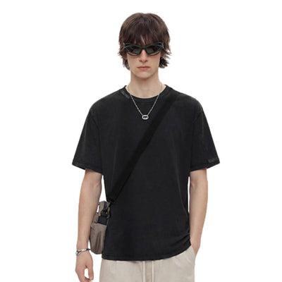Heavyweight Vintage Fade Split Hem T-Shirt 8.1oz