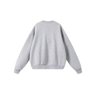 Heavyweight Fleece Boxy Drop ShoulderCrew Neck Sweatshirt