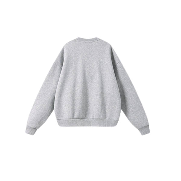 Heavyweight Fleece Boxy Drop Shoulder  Crew Neck Sweatshirt