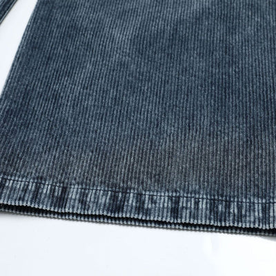 Washed Corduroy Deconstructed Relaxed Cargo Pants