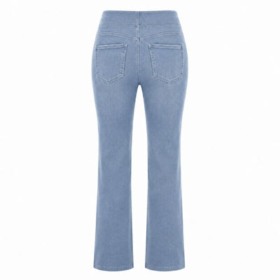 Vintage Washed High Waist Straight Leg Jeans