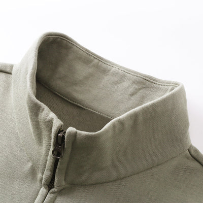 Oversized Zip High Neck Sweatshirt