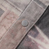 Multicolor Newspaper Print Jacket